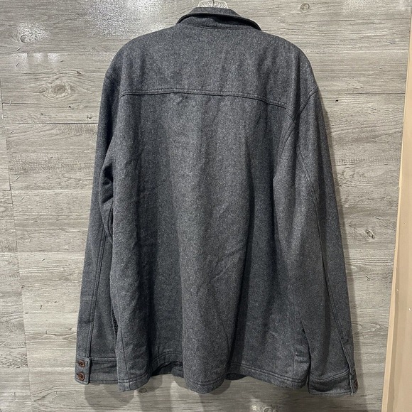 Vans Skate Off The Wall Chore Coat Jacket Men’s XL Wool Blend Grey Zip Button - Picture 8 of 12